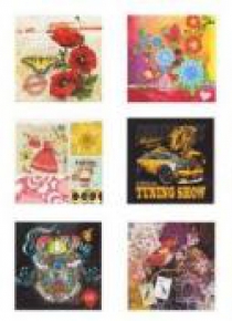 Notes ozdobny 100x100/60K kratka/linia FRESH