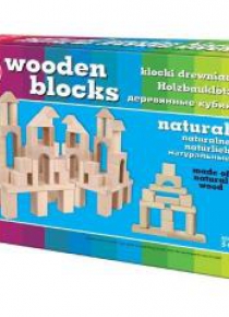 Klocki drewniane naturalne