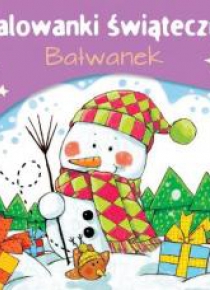 Malowanki świąteczne. Bałwanek