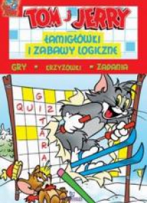 Tom i Jerry.Łamigłówki i zabawy logicz. (czerwone)