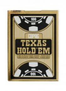 Texas Hold'em 100% plastic jumbo - czarny
