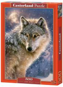 Puzzle 500 Samotny wilk CASTOR