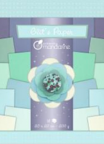 Papier Glitter niebieskie