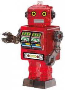 Crystal Puzzle Robot czerwony