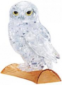 Crystal Puzzle Sowa biała