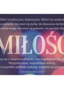 Magnes na lodówkę - Hymn o miłości ŚWIATŁA
