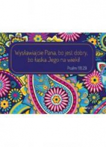 Magnes na lodówkę - Wysławiajcie Pana