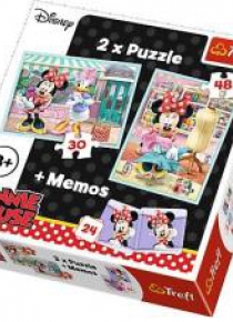 Puzzle 2w1+ memos - Hobby Minnie TREFL