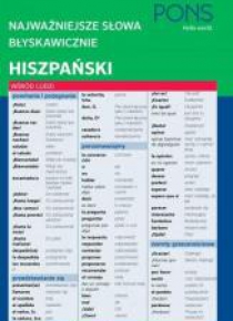Najważniejsze słowa błyskawicznie. Hiszpański