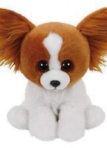 Beanie Babies Barks - Biało-brązowy Pies 15cm