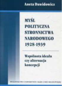 Myśl polityczna Stronnictwa Narodowego 1928-1939