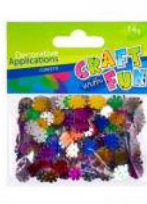 Cekiny metaliczne kwiaty 14g