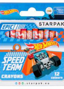 Kredki woskowe 12 kolorów Hot Wheels