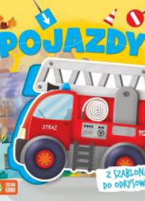 Książka z szablonem.Pojazdy