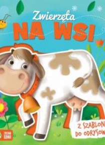 Książka z szablonem. Zwierzęta na wsi