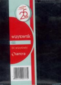 Wizytownik 64 dwuklatkowy 611 czarny ANTRA