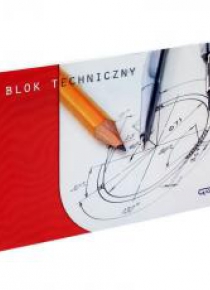 Blok techniczny A4/10K biały GRAND