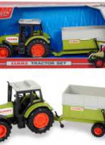Claas Traktor z przyczepą