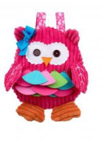 Pluszaki Luzaki - Plecak sowa pink