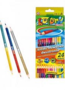 Kredki Premium Kolori dwustronne 24 kolory PENMATE