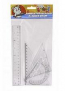 Komplet kreślarski z linijką 20cm PENMATE