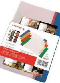 Okładka na zeszyt A4 PVC MIX + naklejki (8szt)