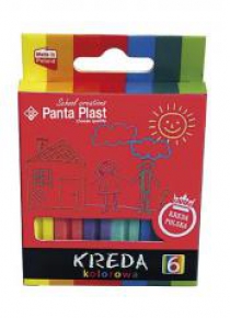 Kreda B3 kwadratowa 6szt. kolorowa