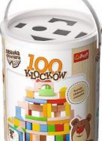 Zabawka drewniana - Klocki 100 sztuk TREFL