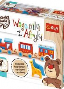Zabawka drewniana - Wagoniki z Afryki TREFL