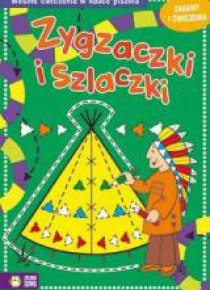 Zygzaczki i szlaczki. Zabawy i ćwiczenia. Zielone