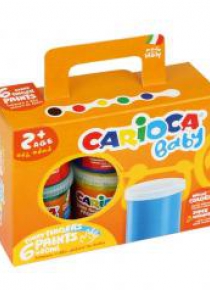 Farba Tempera do malowania palcami 6 kol. CARIOCA