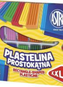 Plastelina 12 kolorów prostokątna ASTRA