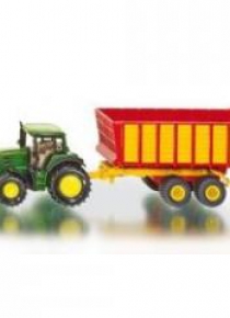 Siku 16 -TraktorJohnDeere z przyczepą Silage S1650