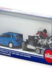 Siku Super - Samochód + przyczepa z motorem S2547