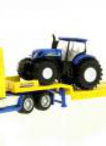 Siku Farmer - Ciężarówka z trakt. NewHolland S1805