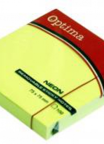 Karteczki samoprzylepne 75x75mm zielone OPTIMA
