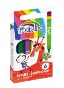 Kredki świecowe 6 kolorów FIORELLO