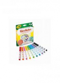 Flamastry do tkanin zmywalne 10 kolorów CRAYOLA