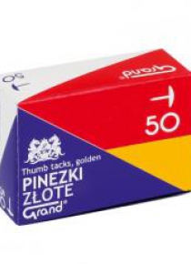 Pinezki złote (10szt) GRAND
