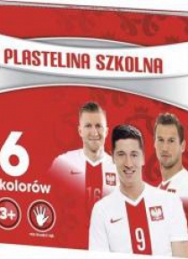 Plastelina szkolna 6 kolorów PZPN ASTRA