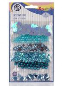 Cekiny mix Lazurowy topaz ASTRA