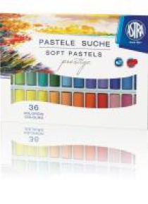 Pastele suche okrągłe 36 kolorów Prestige ASTRA