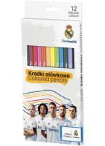 Kredki ołówkowe 12 kolorów Real Madryt ASTRA