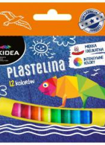Plastelina mała 12 kolory KIDEA