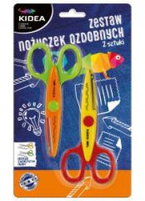 Zestaw 2 nożyczek ozdobnych KIDEA