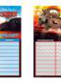 Plan lekcji Cars Mix (25szt) DERFORM