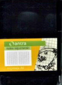 Notes Reporterski A6 Kratka Impresja Czarny ANTRA