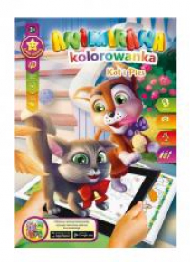 Kolorowanka A4/8 4D Kotek i Piesek