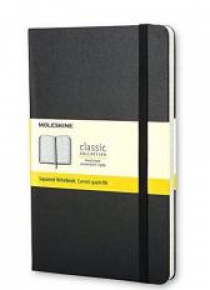 Notes Classic 9x14 tw. kratka- czarny MOLESKINE