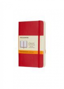 Notes Classic 9x14 linia - czerwony MOLESKINE